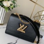 louis vuitton m54804 twist chain bag flap bag epi grained leather