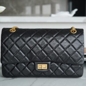 Chanel Black & Gold Hardware Large 2.55 Handbag