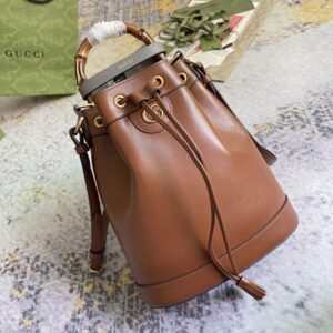 gucci 724652 gucci diana small brown replica bucket bag