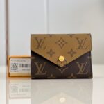 Louis Vuitton M81557 Victorine Wallet Split Monogram And Monogram Reverse Canvas Wallet