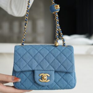 Chanel Denim 18 Cm Mini Flap Bag