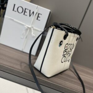 loewe qianhe qianxun joint name loewe series amazona mini new version embroidered printed tote tote bag