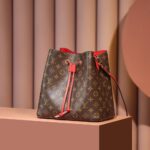 Louis Vuitton M44021 Coquelicot Red NéOnoé Shoulder Bucket Bag