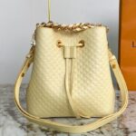 louis vuitton yellow neonoébb bucket bag