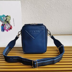 prada 2vh154 embroidered ribbon men's saffiano leather crossbody bag