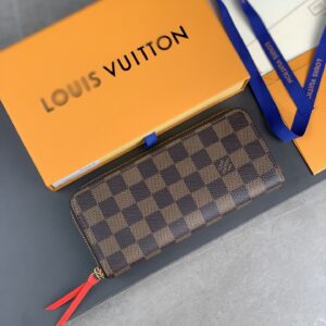 Louis Vuitton N60534 Brown Red Clemence Wallet
