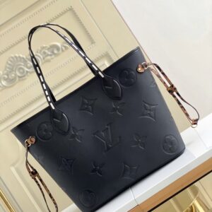 louis vuitton m45856 black wild at heart neverfull medium handbag