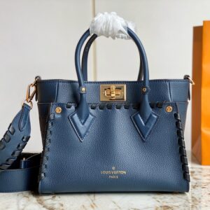 louis vuitton blue on my side small handbag