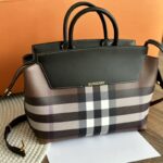 burberry check and leather medium catherine bag