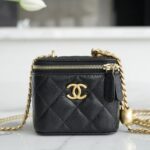 Chanel Black France Imported Cowhide Small Box