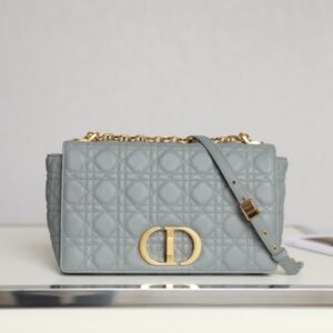 Dior M9243 Stone Gray Large Dior Caro Bag