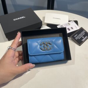Chanel Blue 19 Wallet
