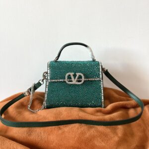 valentino garavani vsling mini handbag, steamed crystal bun