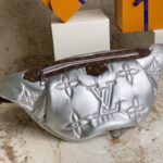 louis vuitton m20971 silver down maxi waist bag