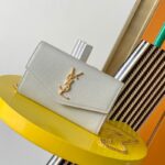 ysl white uptown ysl-logo leather cross-body bag