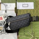 gucci 682933 replica black belt bag with interlocking g