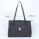 Celine 194043 Black Large Soft 16 Bag In Calfskin