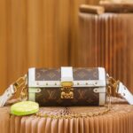 Louis Vuitton M57835 White Edging Papillon Trunk Handbag