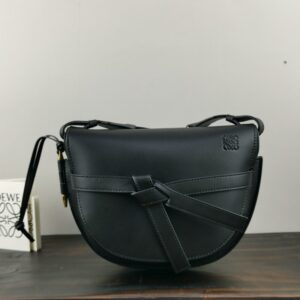 loewe wide shoulder strap saddle bag minigatedual handbag