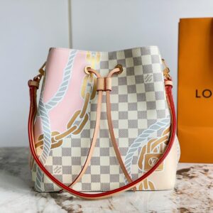 louis vuitton damier azur canvas néonoé mm bucket bag