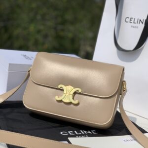 celine classique triomphe bag in shiny calfskin