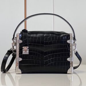 Louis Vuitton M21477 Black Nicolas Ghesqui èRe Classic Petite Malle Handbag
