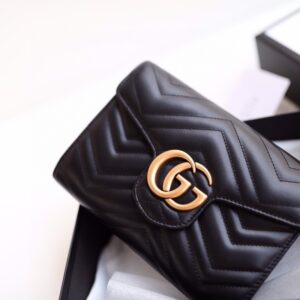 gucci 474575 black chain bag