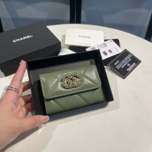 Chanel Green 19 Wallet