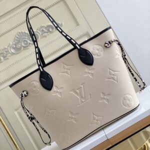 louis vuitton m58525 white wild at heart neverfull medium handbag