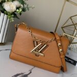 louis vuitton m51884 khaki camel chain bag flap bag epi leather