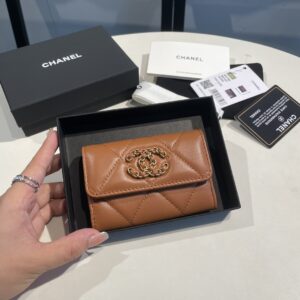 Chanel Brown 19 Wallet