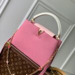 Louis Vuitton M22375 Pink Capucines Medium Handbag