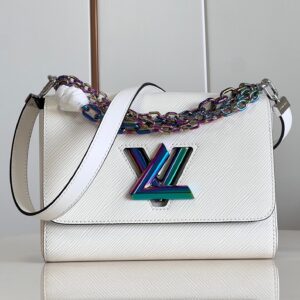 Louis Vuitton M22029 White Twist Medium Handbag