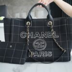 Chanel Black & Gold Hardware Maxi Shopping Bag