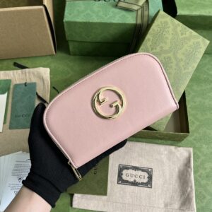 Gucci 725216 Pink Blondie Zip Around Wallet