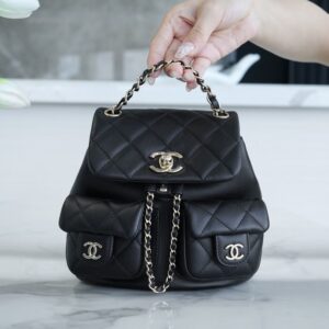 Chanel 23ADUMA Black 23A Duma Backpack