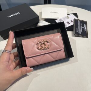 Chanel Pink 19 Wallet
