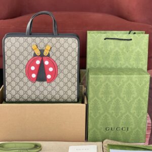 Gucci 664083 Ladybug Applique Supreme Canvas Children'S Bags