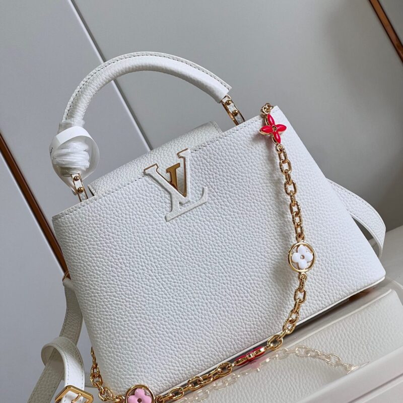 Louis Vuitton M23064 White Capucines Bb Bag
