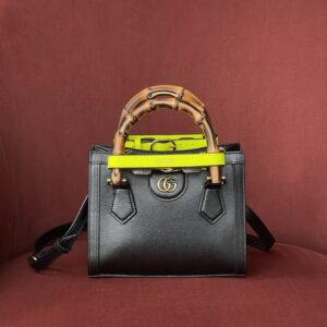 Gucci 702732 Black Diana Mini Tote Bag