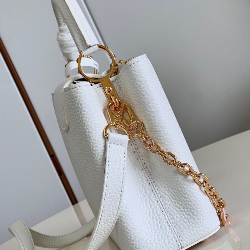 Louis Vuitton M23064 White Capucines Bb Bag