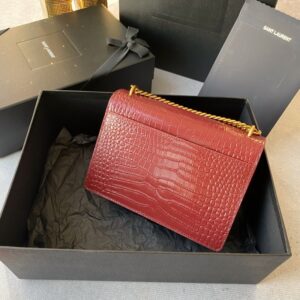 ysl 422906 (without packaging) classic crocodile pattern sunset sunset bag