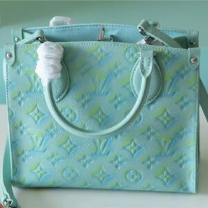 louis vuitton m46067 blue onthego small tote bag