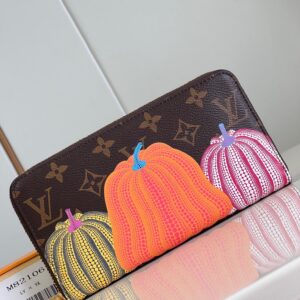 Louis Vuitton M82106 Pumpkin Lv X Yk Zippy Wallet