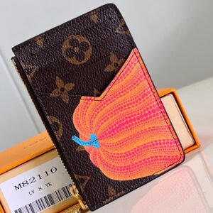 Louis Vuitton M82110 Pumpkin Lv X Yk Romy Card Holder