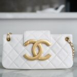 Chanel Vintage Lambskin Baguette Bag