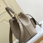 louis vuitton m57687 gray cowhide bucket bag