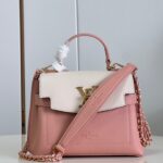 Louis Vuitton M226Rose Quartz Trianon Lockme Ever Mini Handbag Is Grain Cow Leather