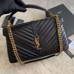 ysl gold hardware large messenger bag