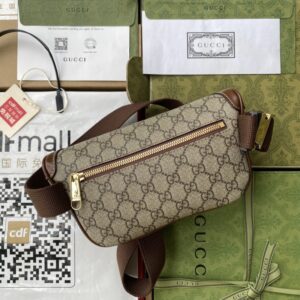 gucci 682933 replica brown belt bag with interlocking g
